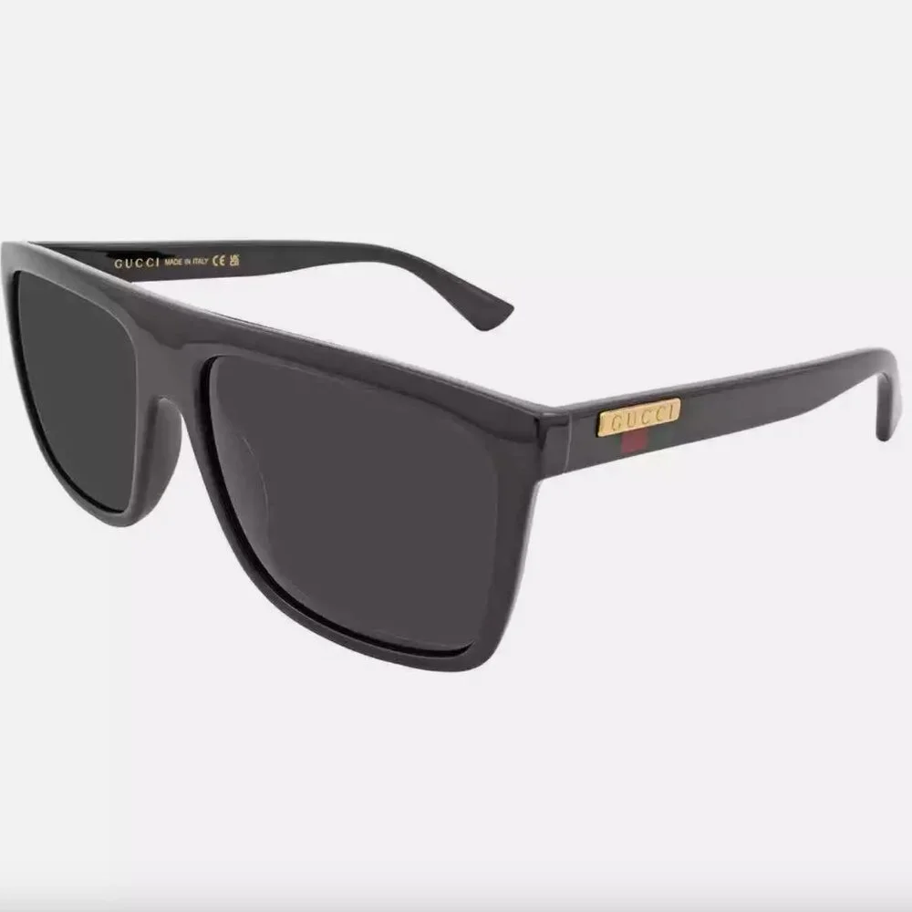 Gucci Grey Browline Men's Italy Sunglasses New With Full Box